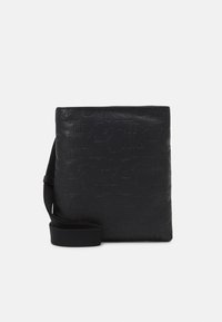 Calvin Klein Jeans MONOGRAM SOFT FLATPACK UNISEX - Borsa a tracolla - black