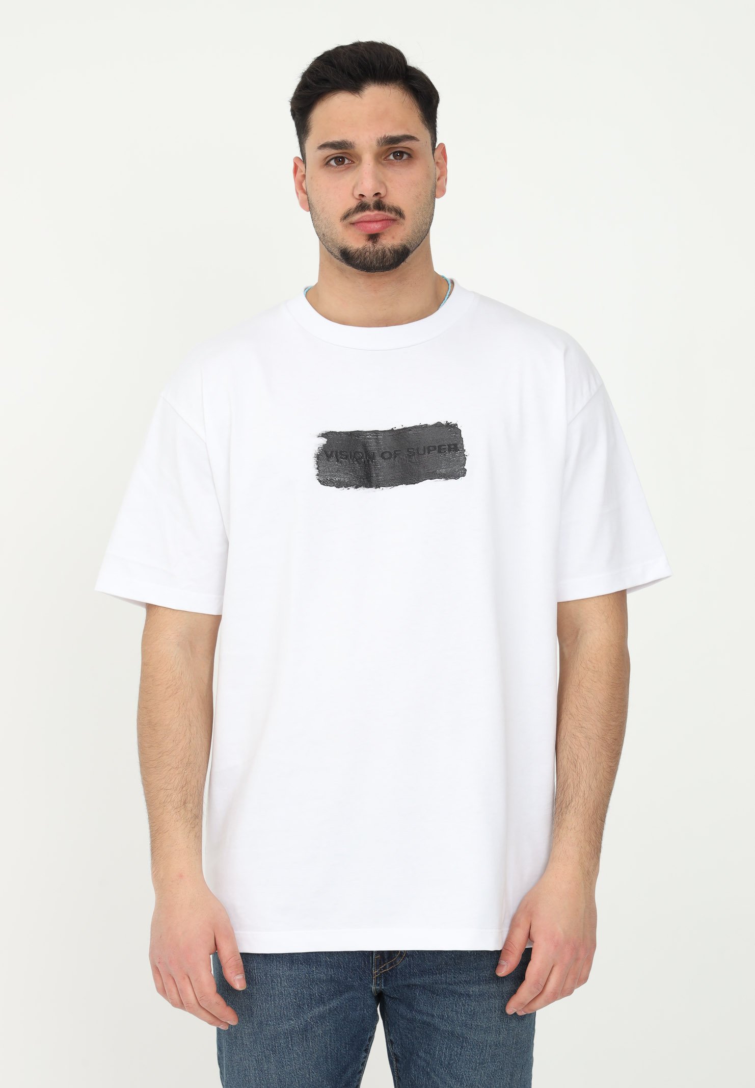 Vision of Super T-shirt con stampa - white/bianco - Zalando.it