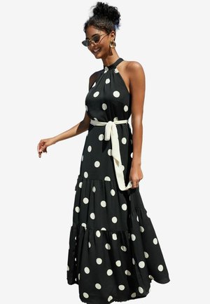 TIE SIDE POLKA DOT   REGULAR FIT - Maksimekko - black white