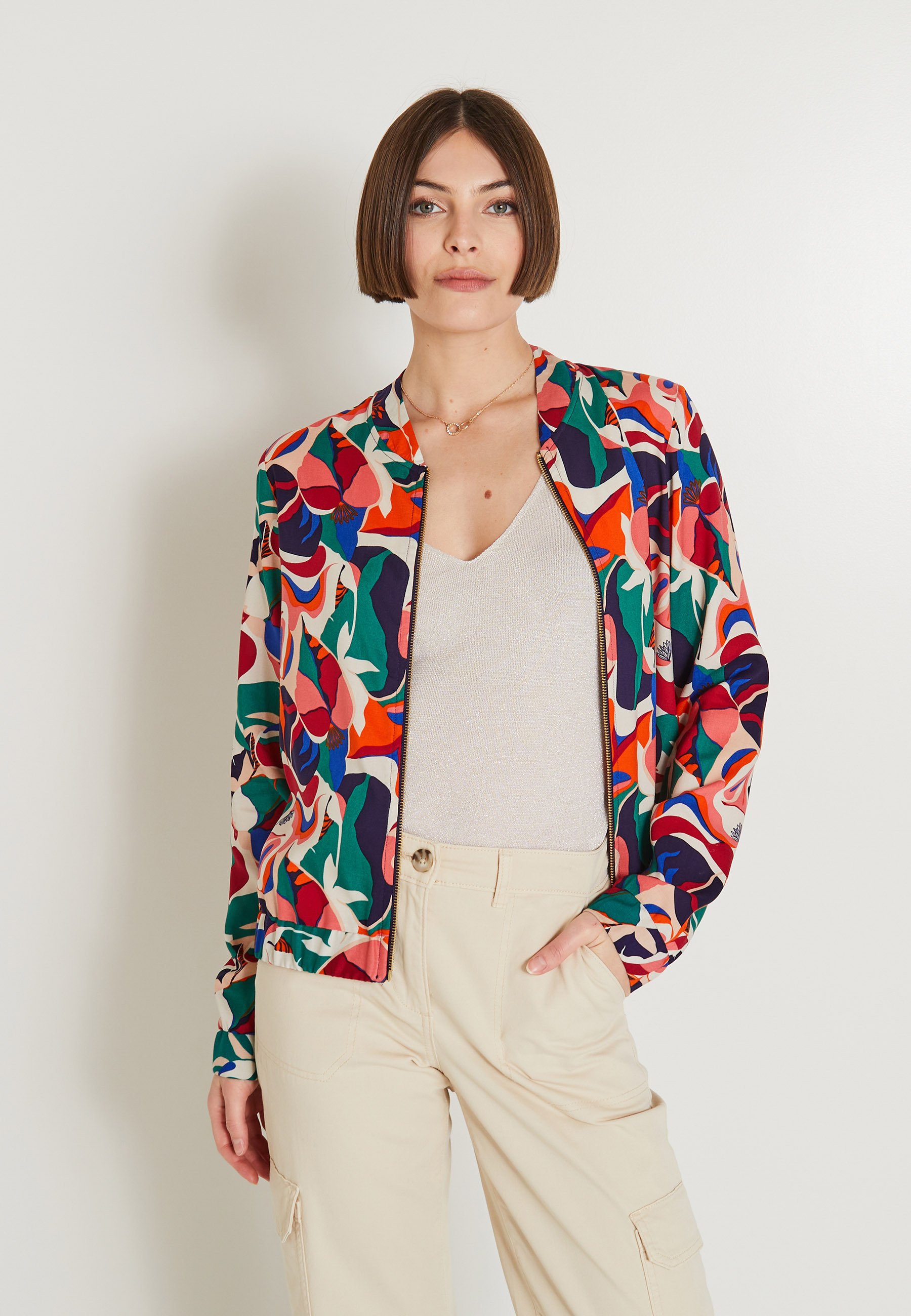 Manteau Hiver Femme Manteau Long Gris Clair Femme GRIS - Grain De Malice Veste Matelassée Femme