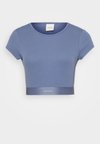 RIB CROP TEE COTTON STRETCH RIB - Pidžamas augšdaļa - grisaille