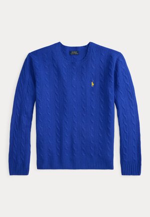 Polo Ralph Lauren CABLE KNIT WOOL CASHMERE JUMPER - Pullover - sapphire star