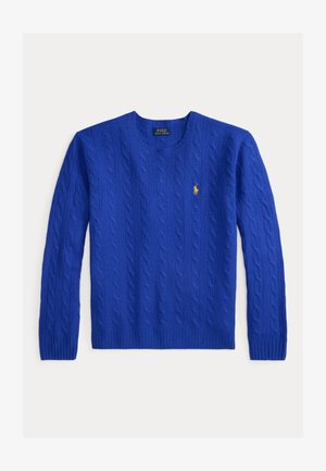 Polo Ralph Lauren CABLE KNIT WOOL CASHMERE JUMPER - Džemperis - sapphire star