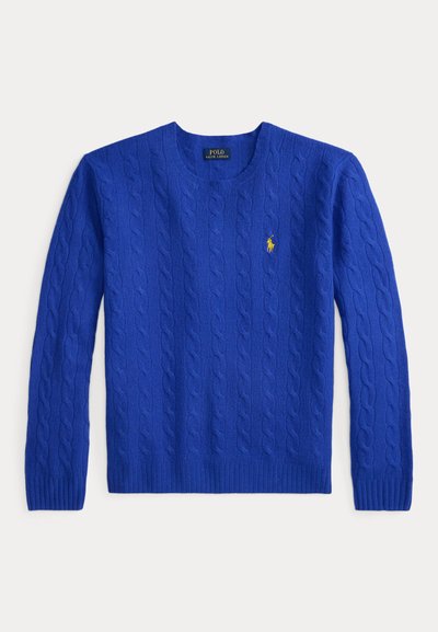 Polo Ralph Lauren CABLE KNIT WOOL CASHMERE JUMPER - Pulover - sapphire star