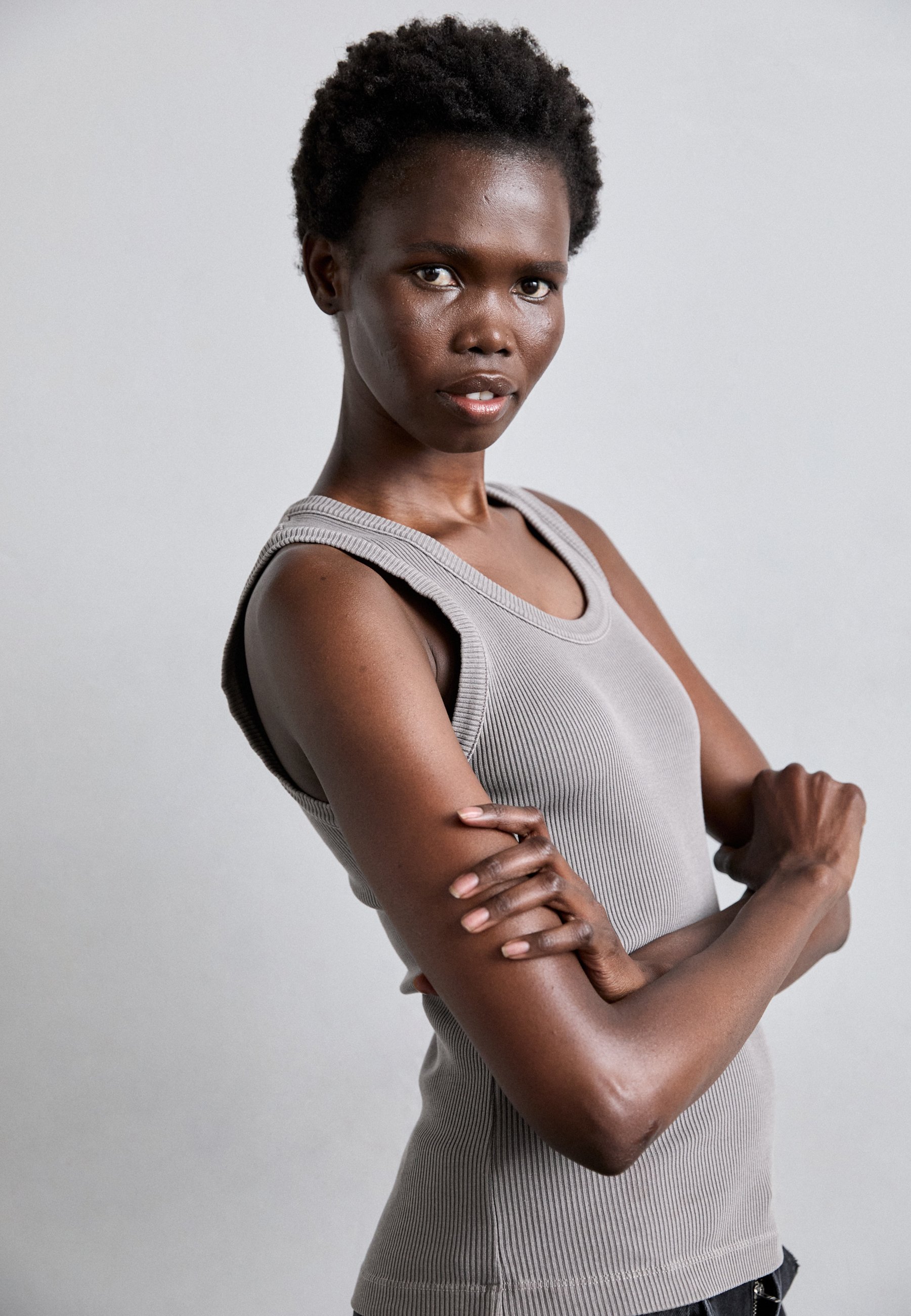 Agolde POPPY TANK - Top - shaker/taupe brown/grey - Zalando.co.uk