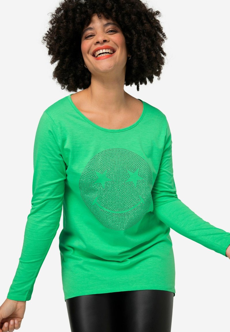 Angel of Style SMILEY V-AUSSCHNITT - Longsleeve - light green