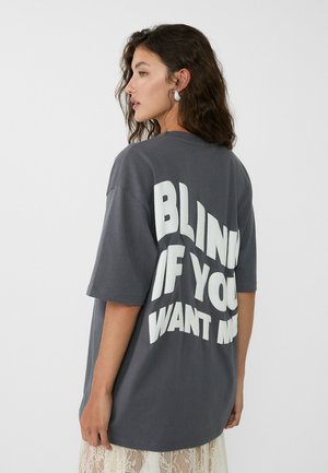 T-shirt med print - dark grey