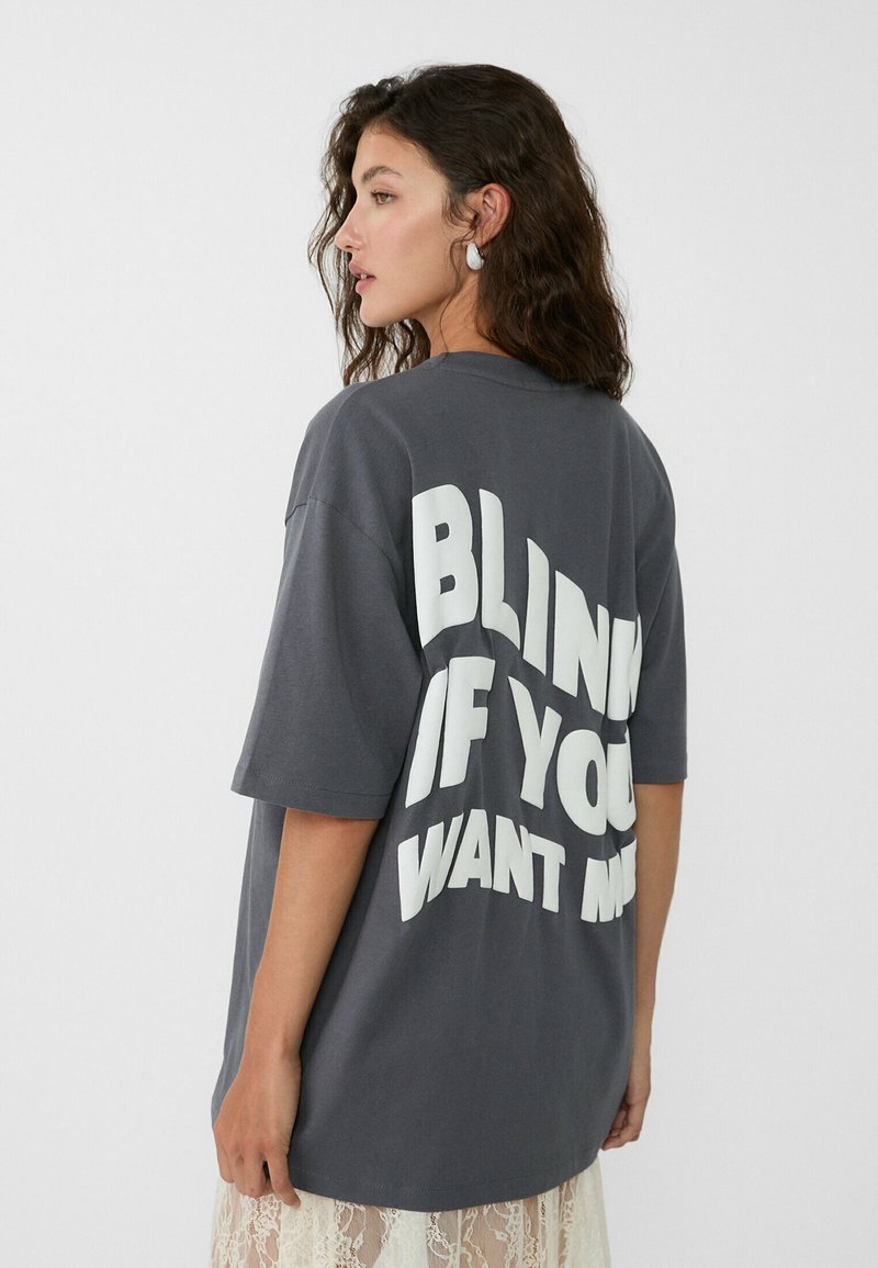 Stradivarius T-shirts print - dark grey