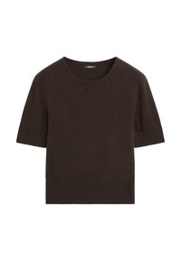 SHORT SLEEVE - Basic T-shirt - dark brown