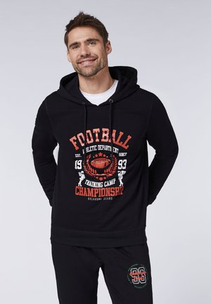 FOOTBALL - Hoodie - deep black