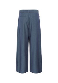 My Essential Wardrobe VITTAMW WIDE - Trousers - dark slate w stripe