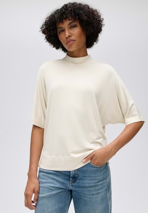 OPUS, RELAXED FIT SOFT TOUCH - T-shirt basic - soft cream
