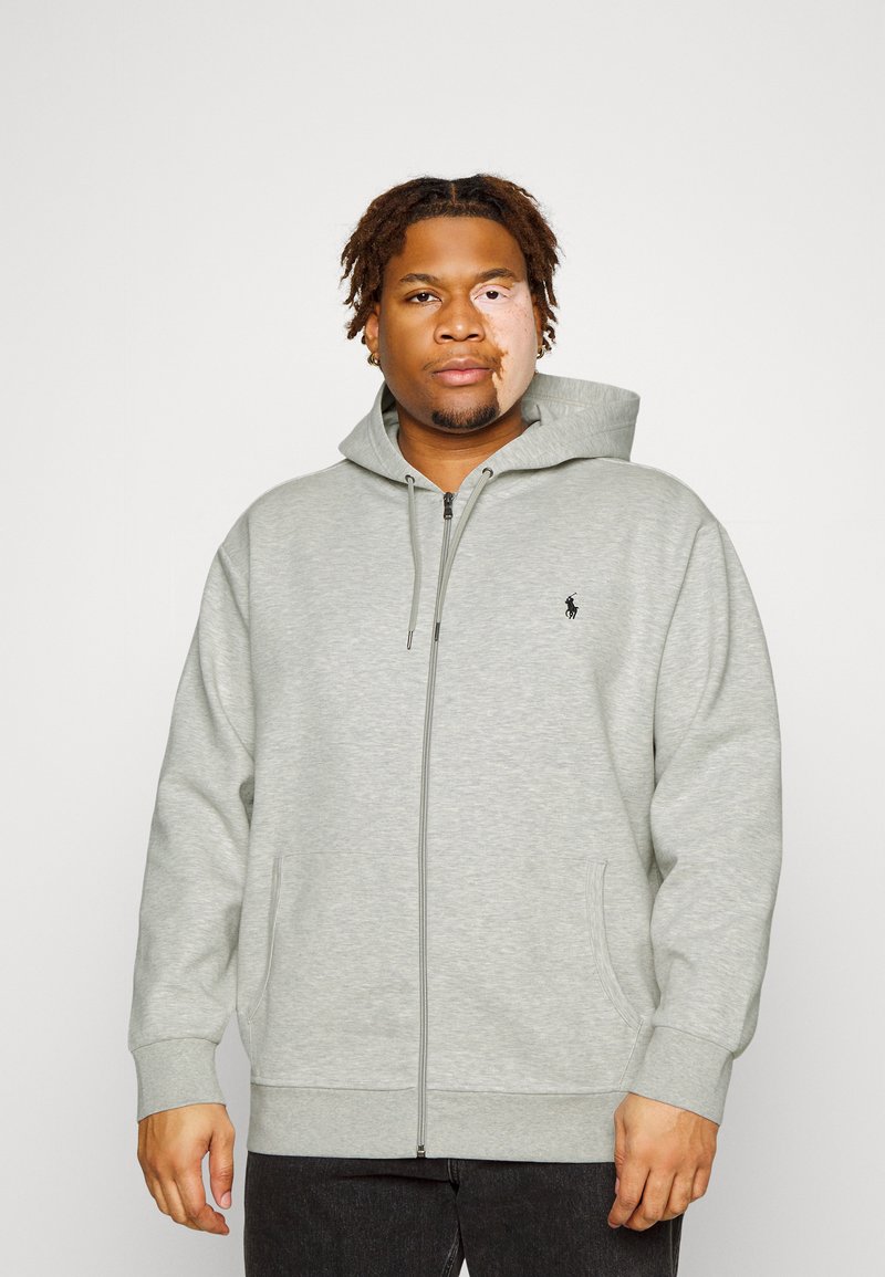 Polo Ralph Lauren Big & Tall DOUBLE KNIT FULL ZIP HOODIE - Camisola com fecho - grey
