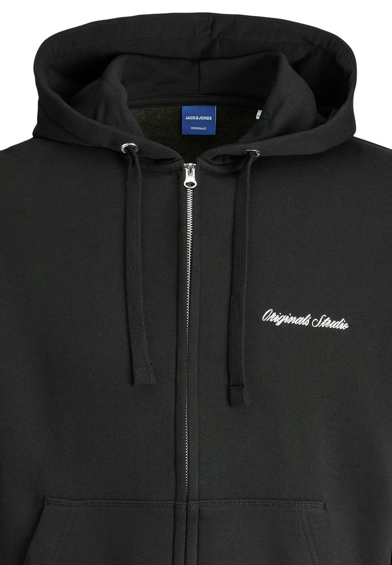 Jack Jones 2ER PACK Zip-up sweatshirt hellgrau schwarz/light