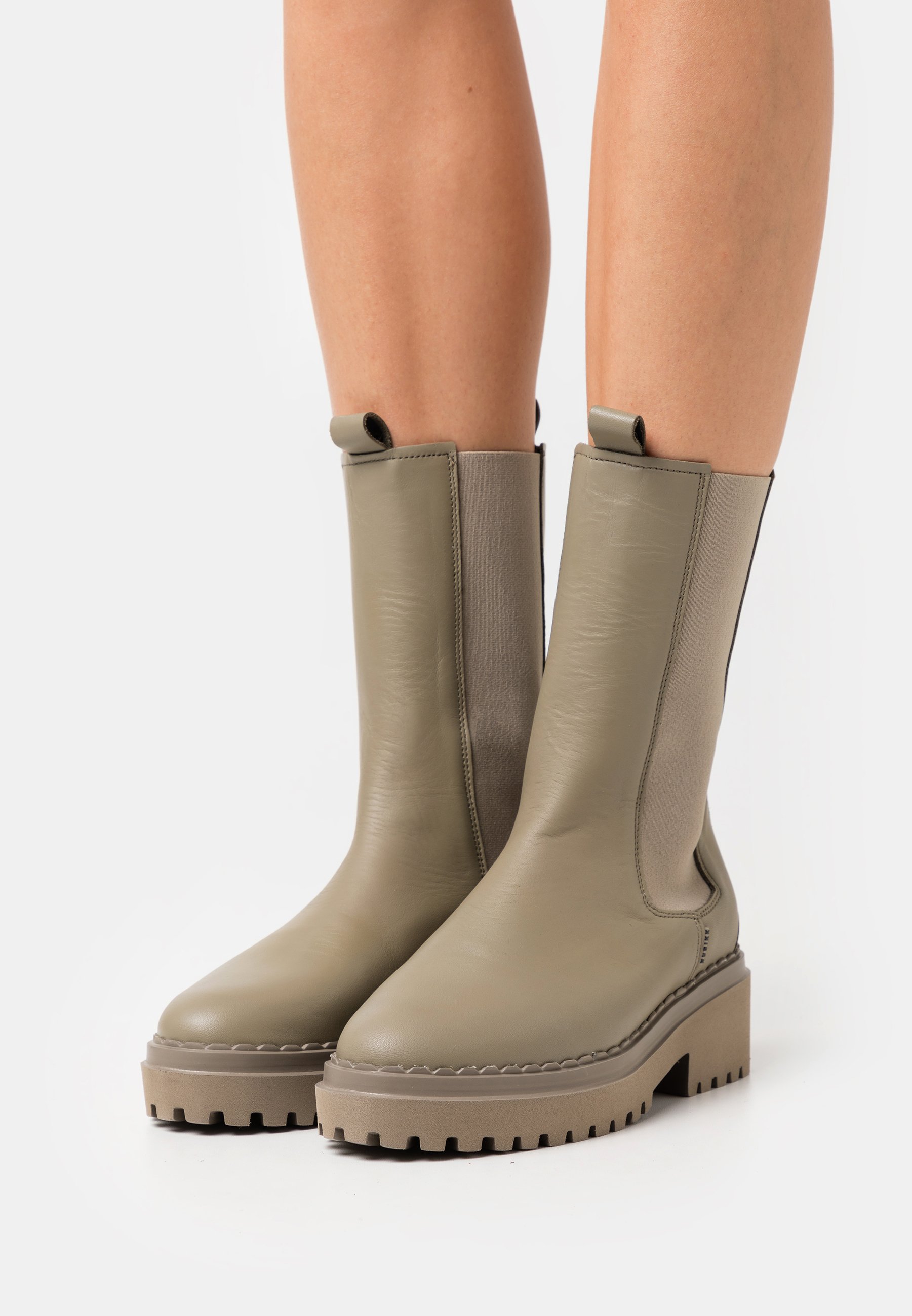 Nubikk FAE ADAMS - Platform boots - forest/khaki - Zalando.ie