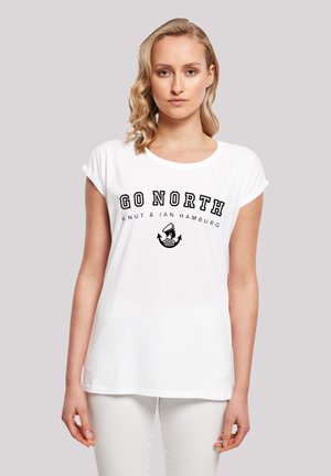 GO NORTH KNUT  JAN HAMBURG - Print T-shirt - weiß