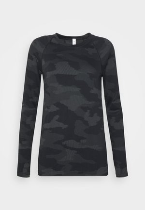 MOMENTUM CAMO - Camisola de manga comprida - black