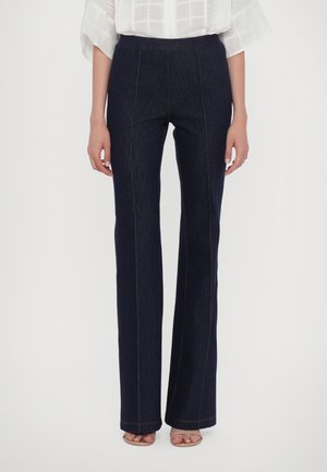 Diane von Furstenberg ELISE PANTS - Flared jeans - navy