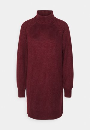Noisy May NMTIMMY DRESS - Strikket kjole - windsor wine