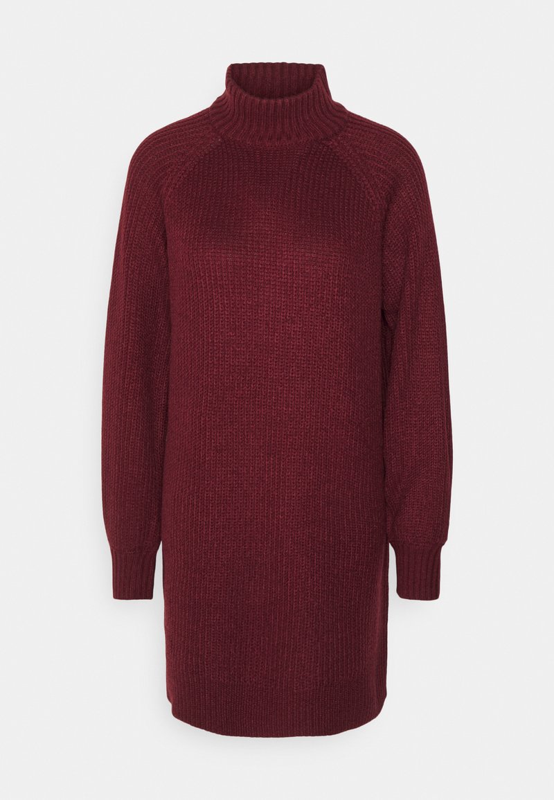 Noisy May NMTIMMY DRESS - Pletené šaty - windsor wine