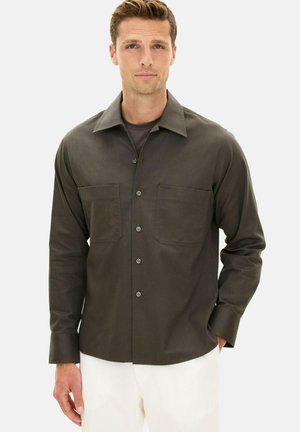 STRAIGHT FIT BOWLING COLLAR  - Hemd - nettle green