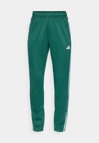 TRAIN ESSENTIALS 3-STRIPES - Pantaloni de trening - collegiate green/white