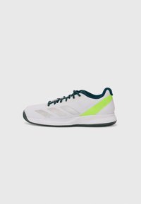 COURTFLASH SPEED 2 - Erineva kattega väljaku tennisejalatsid - white/silver-coloured/lucid lemon