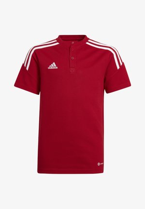 adidas Performance TEAMSPORT - Print T-shirt - rot/weiss
