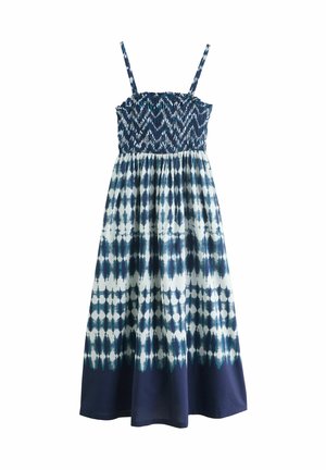 REGULAR FIT - SHIRRED MIDI - Maxi dress - navy