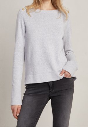 Stickad tröja - light grey