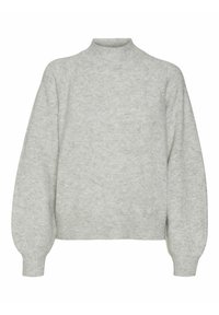 Vero Moda VMLEAF - Maglione - light grey melange