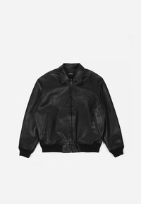 BOILER RESET VARSITY JACKET UNISEX - Imitert skinnjakke - black