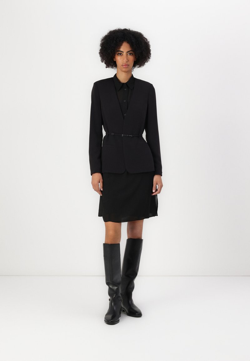 Calvin Klein STRUCTURE SLIM - Blazer - black