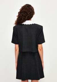 adL ROUND COLLOR PUCKET DETAILED - Shirt dress - plaid anthracite