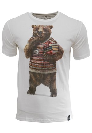 LIBEARIAN - Print T-shirt - white