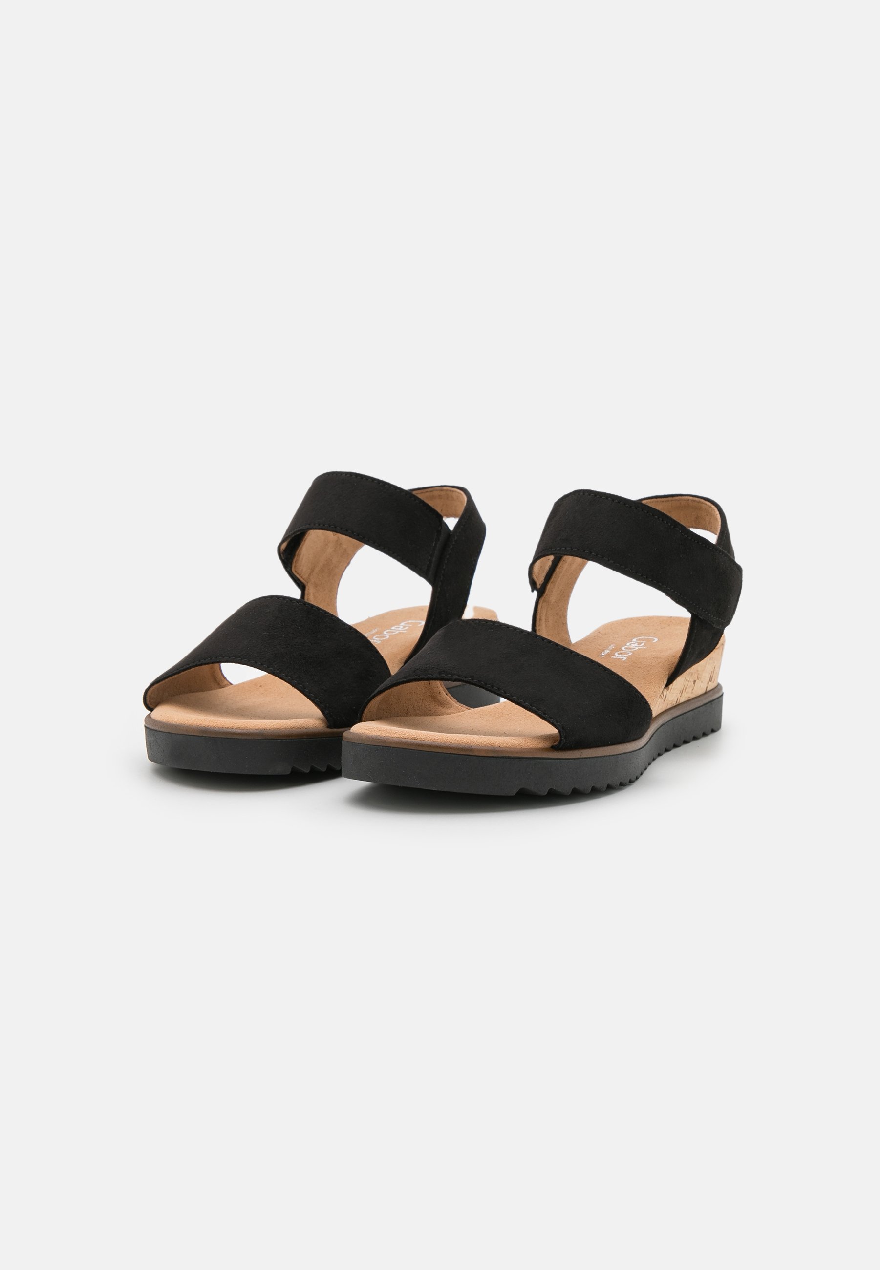 Gabor Comfort Sandalen met sleehak - schwarz/zwart - Zalando.nl