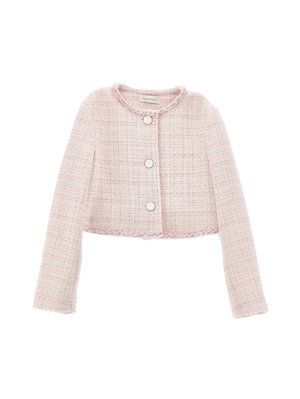 Monnalisa BON TON MELANGE CHIC  - Blejzr - rosa antico/silver-coloured