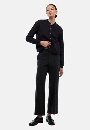 LARGE EN MILANO - Pantalon classique - noir