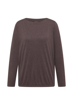 Cecil, LANGARM SHIRT MIT U-BOOT-AUSSCHNITT - T-shirt à manches longues - truffle brown melange