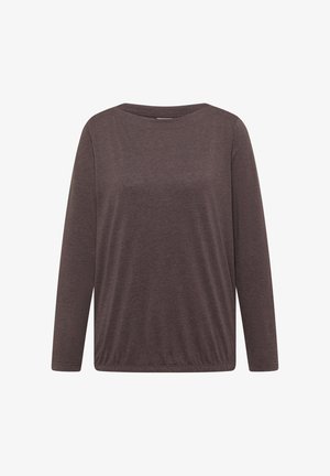 Cecil, LANGARM SHIRT MIT U-BOOT-AUSSCHNITT - T-shirt à manches longues - truffle brown melange