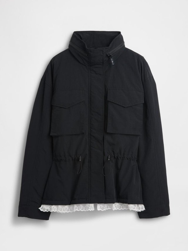 GAP GAP SANDY LIANG LACE-TRIM CINCHED JACKET - Light jacket