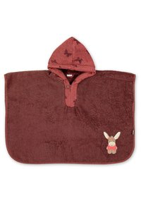 Sterntaler PONCHO EMMILY - Dressing gown - dunkelrot