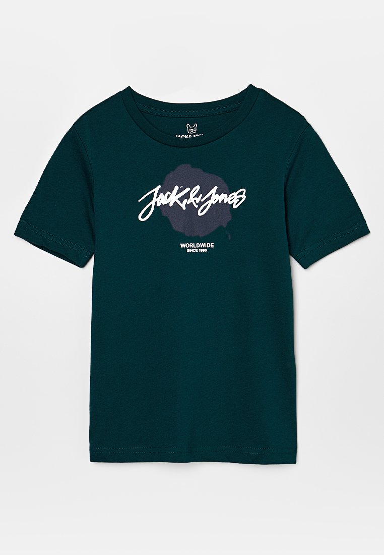 Jack & Jones Junior T-shirt print donkergroen Jack & Jones Junior T-shirt print donkergroen