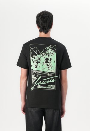 Lacoste Print T-shirt - black