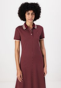 Tommy Hilfiger SLIM POLO DRESS - Dnevna haljina - red