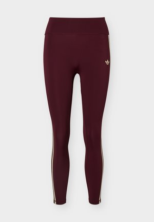 adidas Performance, ADIDAS ORIGINALS SPORT SUPERSTAR 7/8 LEGGINGS - Leggings - maroon