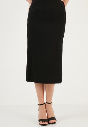 SLIM FIT - Pouzdrová sukně - black