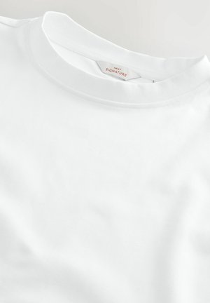 Next REGULAR FIT - HEAVYWEIGHT CREW NECK - T-shirt basic - white