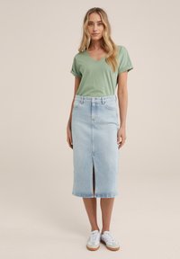 WE Fashion Paprasti marškinėliai - green