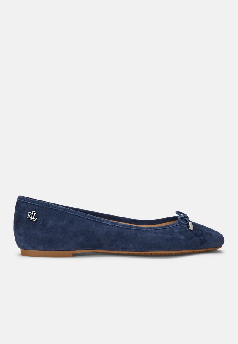 Lauren Ralph Lauren JAYNA SUEDE FLAT - Sabrinas - refined navy